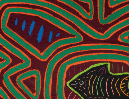 Burgundy And Green Fish Tank Aquarium Mola