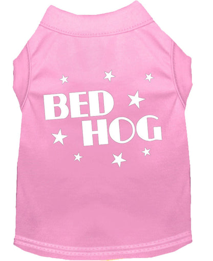 Pet Dog & Cat Shirt Screen Printed, "Bed Hog"