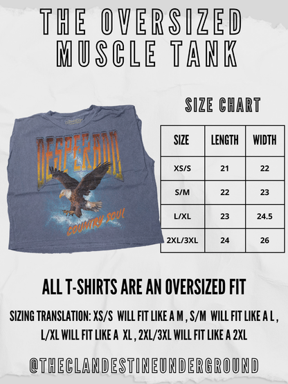 Underground Original Design: Three Little Fish Vintage Cropped Muscle Tank